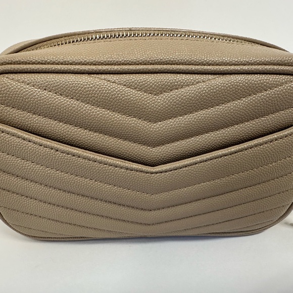 YSL Minibag Mono Grain De Powder Royal Dark Beige - Picture 3 of 5